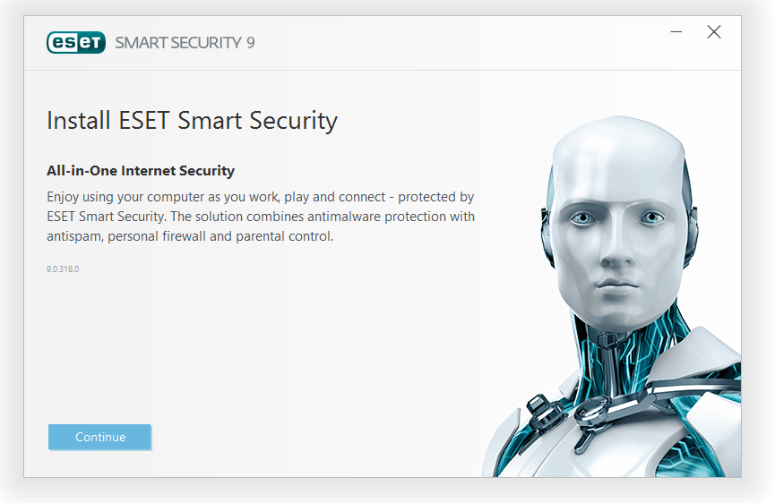 مرحله اول نصب و راه اندازی آنتی ویروس ESET Smart Security