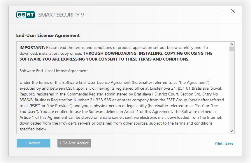 مرحله دوم نصب و راه اندازی آنتی ویروس ESET Smart Security