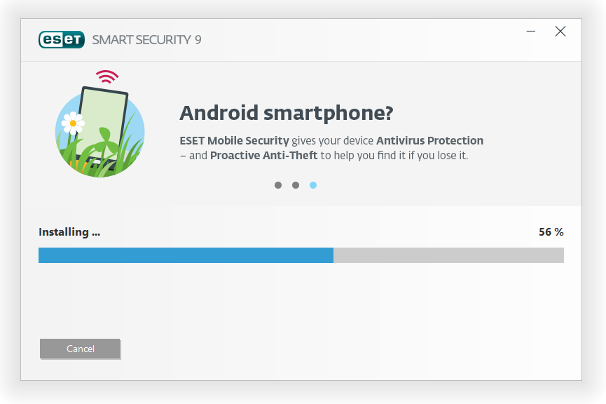 مرحله چهارم نصب و راه اندازی آنتی ویروس ESET Smart Security