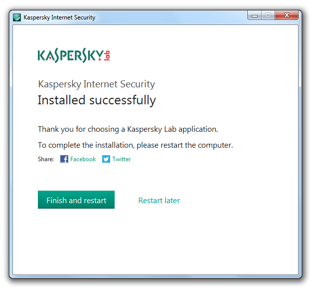 مرحله سوم نصب و راه اندازی آنتی ویروس Kaspersky Internet Security