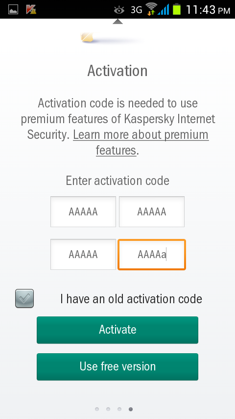 مرحله چهارم نصب و راه اندازی آنتی ویروس Kaspersky Internet Security for Android