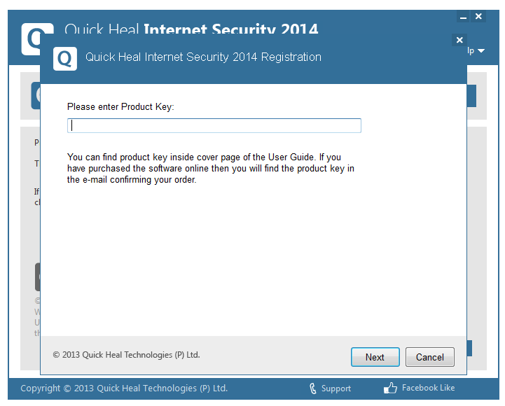 مرحله آخر نصب و راه اندازی آنتی ویروس Quick Heal Internet Security